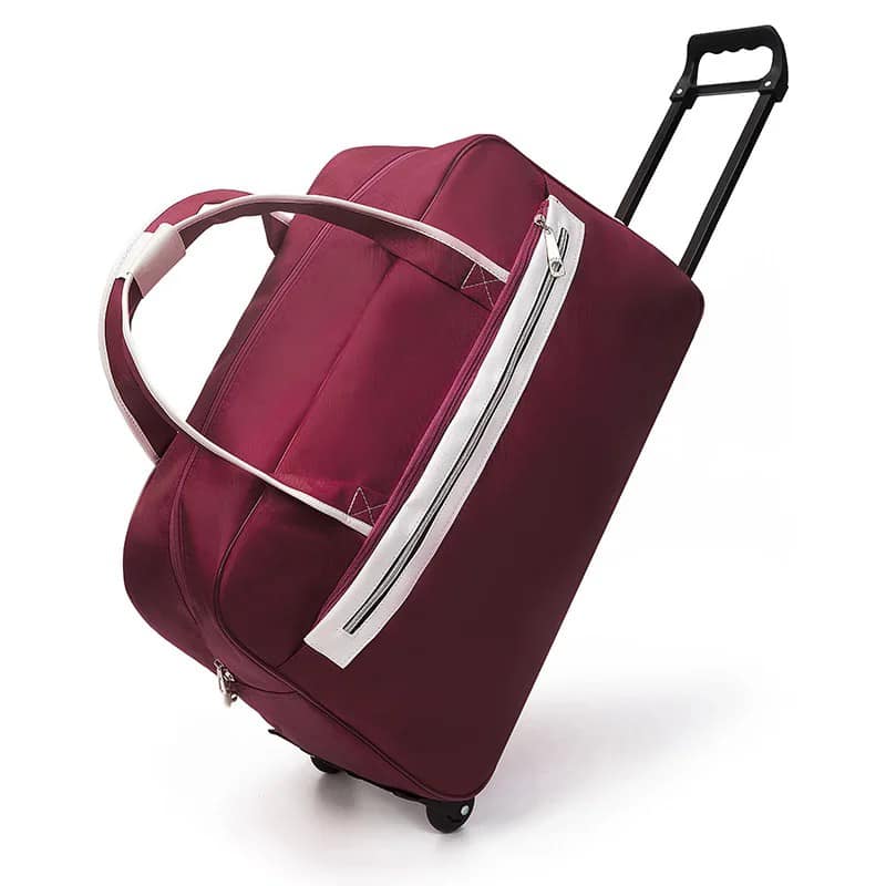Luggage Bag Travel Duffle Trolley Bag Rolling Suitcase Trolley Women Men Travel Bags With Wheel Carry-On Bag Foldable