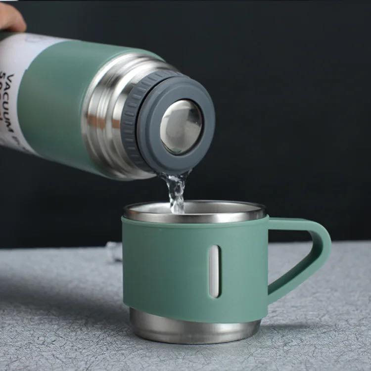 Double Wall Stainless Steel Vacuum Thermos Tumbler Portable Travel Mug Water Tea Infuser Bottle 500ml Hot and Cold