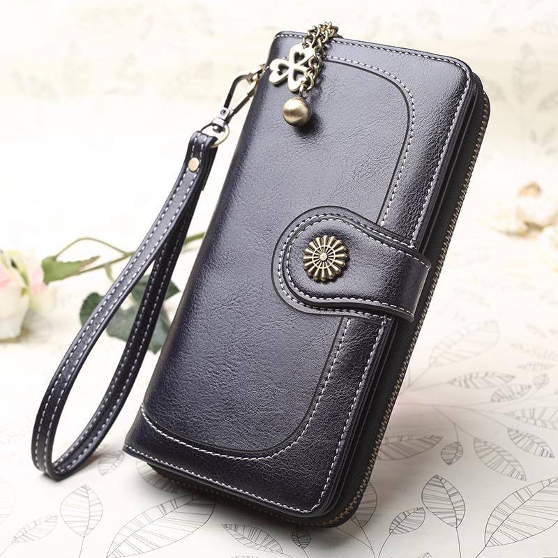 Ladies Long Wallet Vintage with Zipper