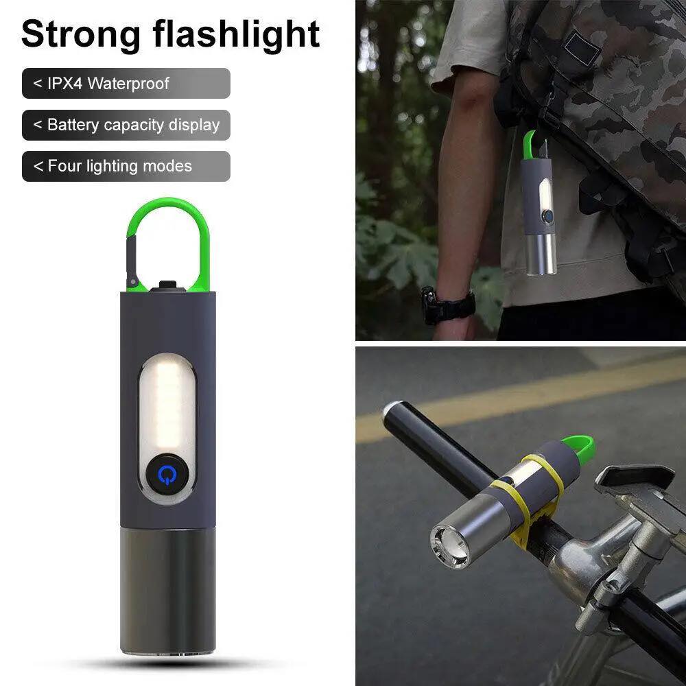 Tactical LED RC Flashlight  Zoomable Torch with 4 Modes