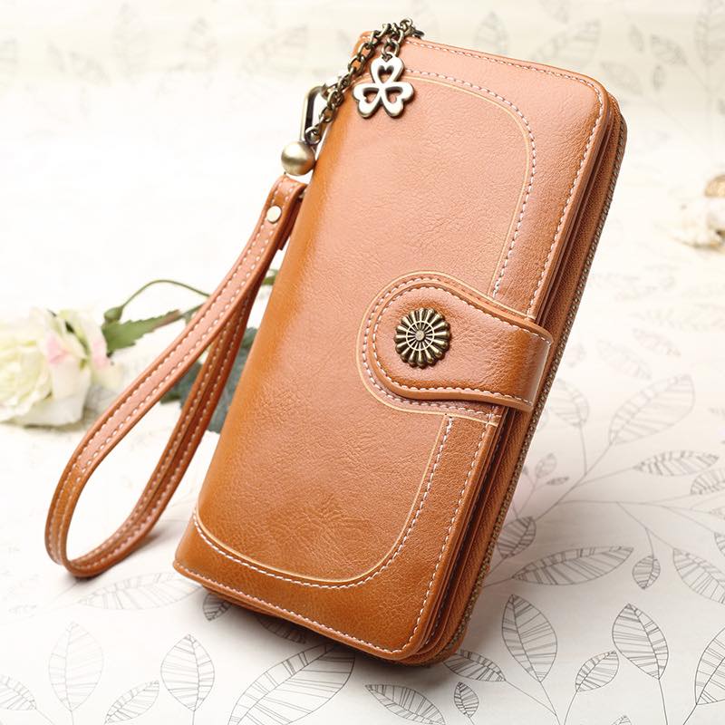 Ladies Long Wallet Vintage with Zipper