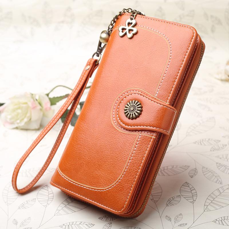 Ladies Long Wallet Vintage with Zipper