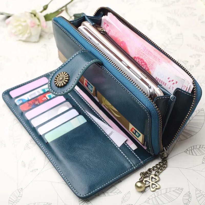 Ladies Long Wallet Vintage with Zipper