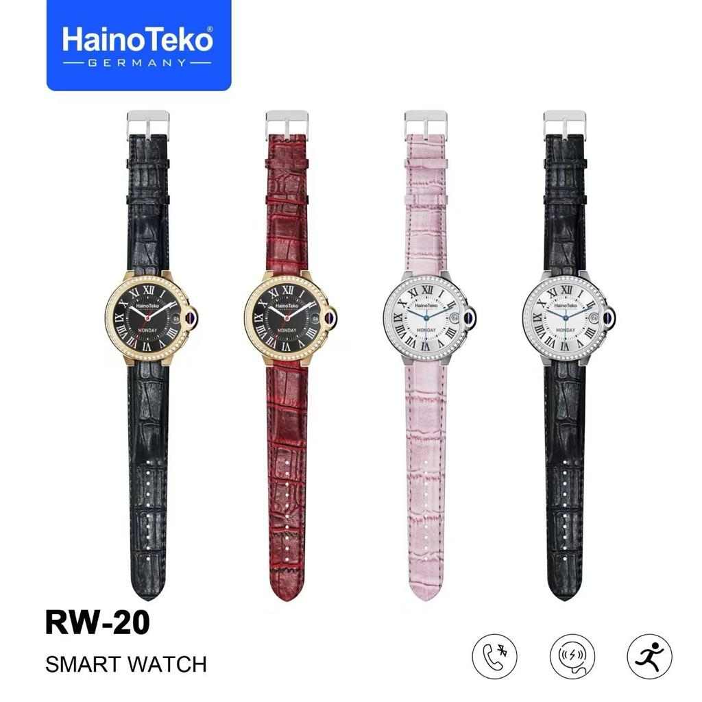 Haino Teko Germany RW 20 Diamond Edition Classic Round Smartwatch With Two set Strap for Female