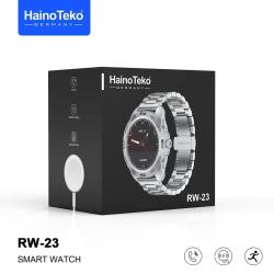 HainoTeko Germany RW-23 Smart Watch Stainless Steel Bluetooth Calling For Android and IOS, Silver