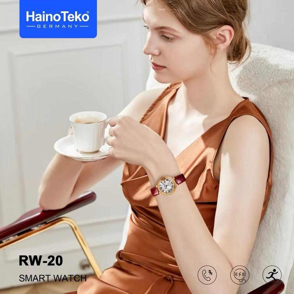 Haino Teko Germany RW 20 Diamond Edition Classic Round Smartwatch With Two set Strap for Female