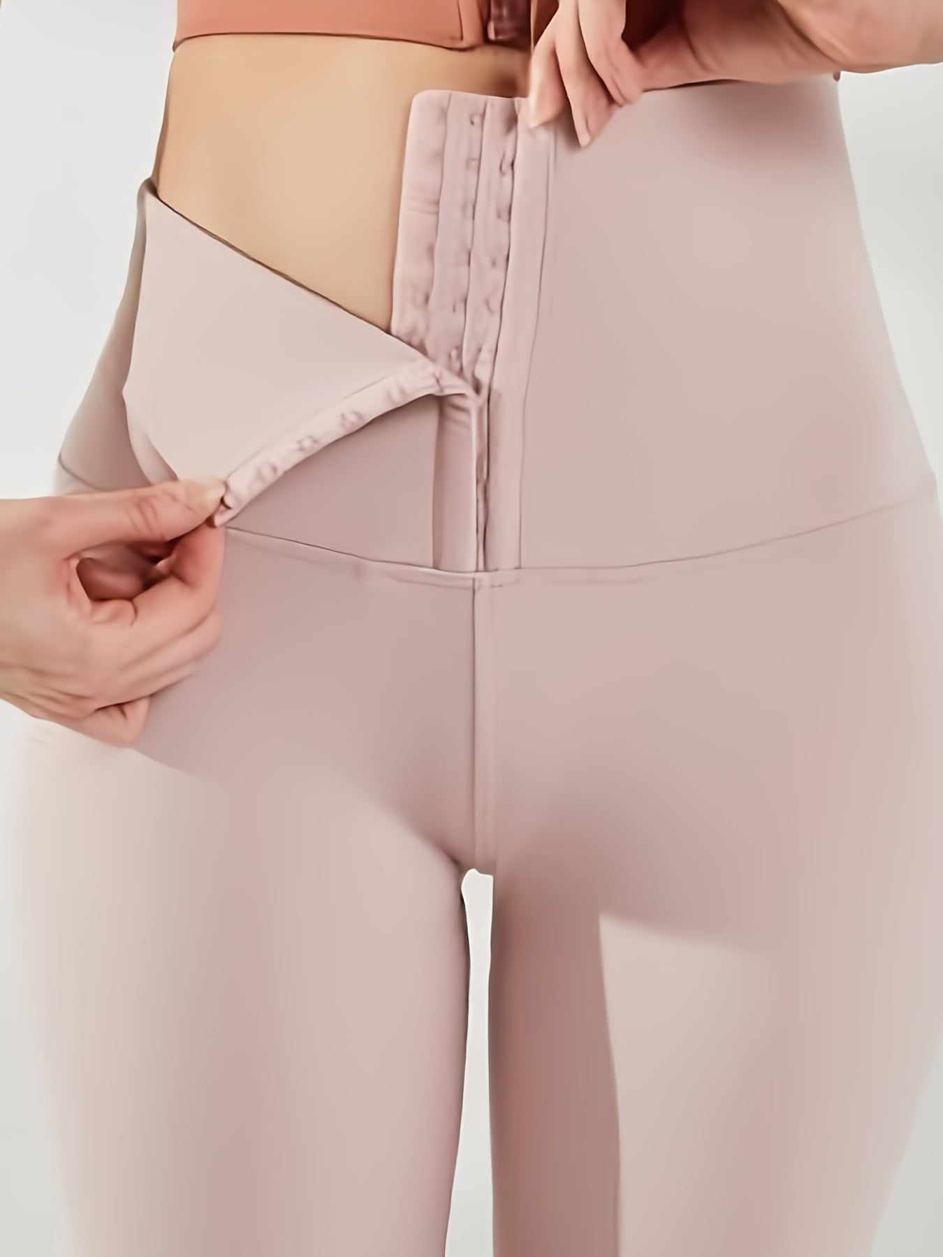 High Waist Body Shaper Stretch Pants 1pcs Pink