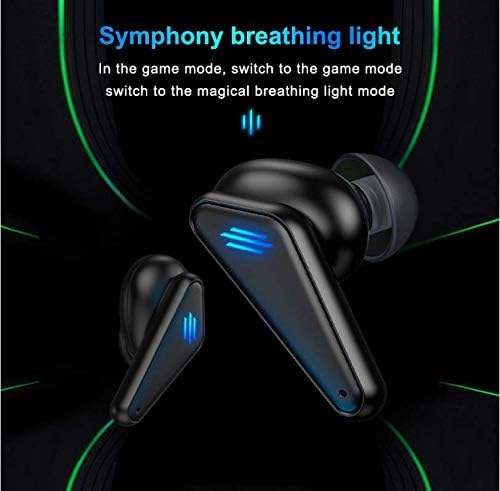 K55 Wireless Gaming Earbuds,65ms Low-Latency Bluetooth V5.0,3-Hole Noise Reduction Headphone,Dual-Mode TWS in-Ear Earbuds