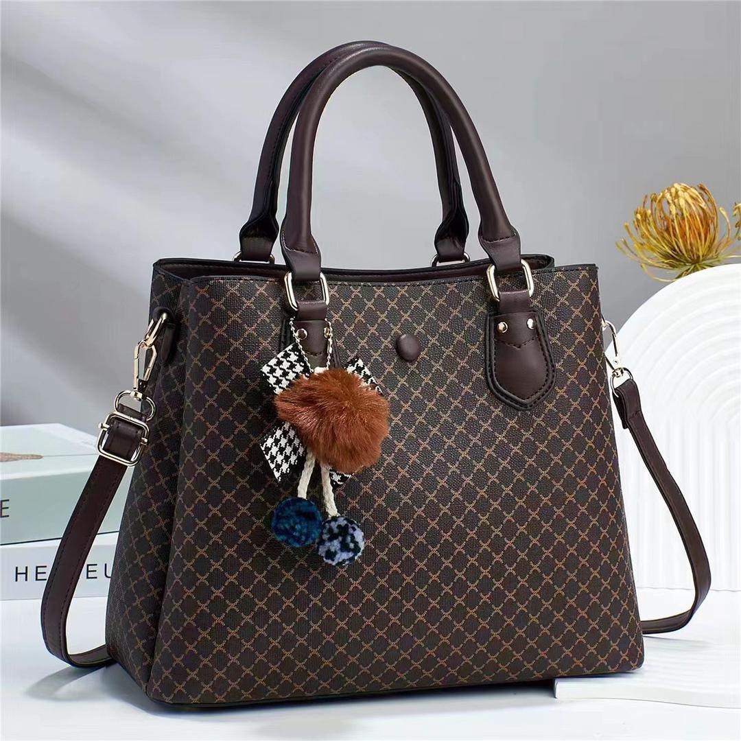 Women Handbag Top Handle Satchel Shoulder Bag Messenger Tote Bag for Women Color Coffee