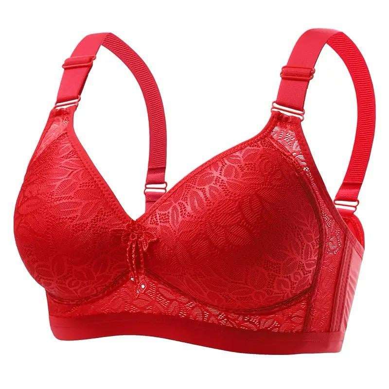 Plus Size Seamless Comfortable Breathable Collecting Underwear Bra for Women with Thin Cups