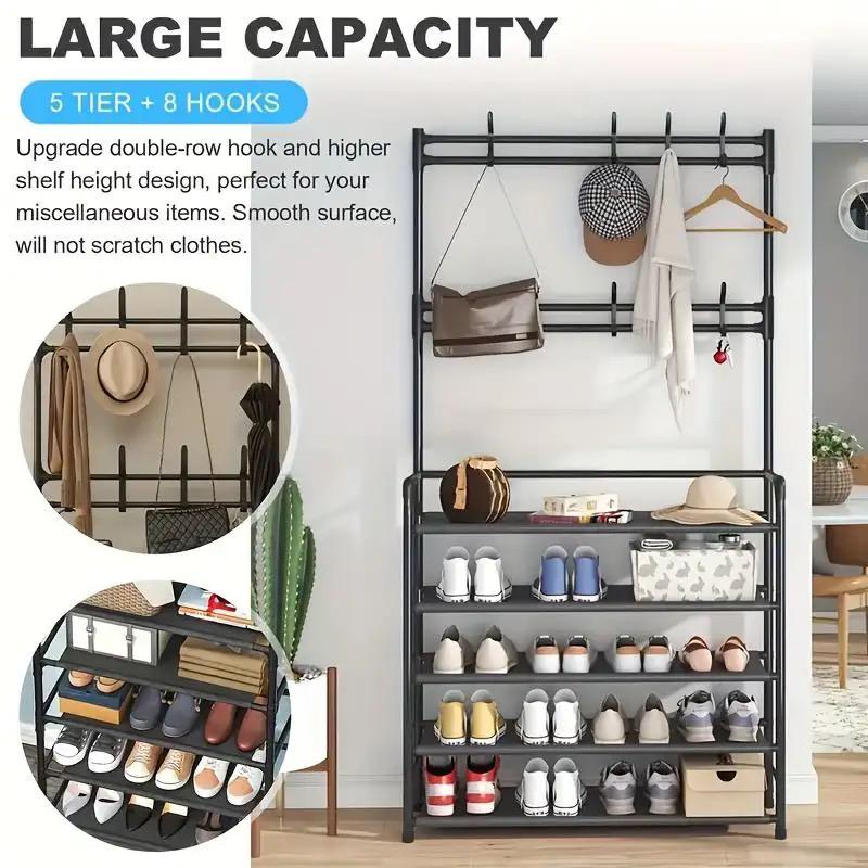 5-Tier Multifunctional Shoe Rack