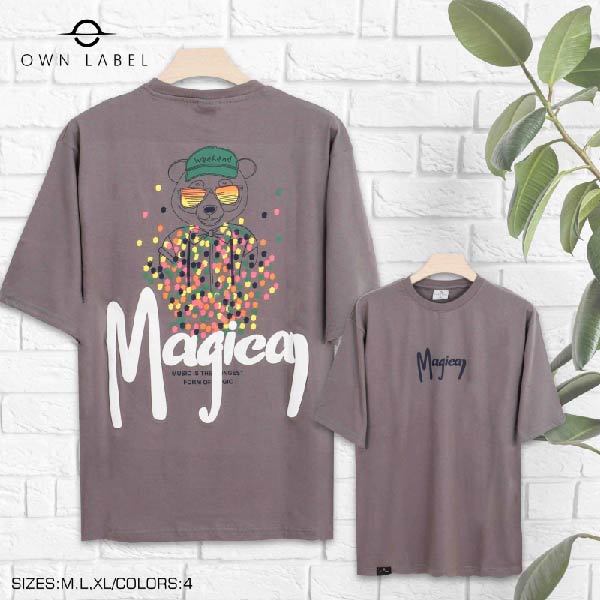 Magican printd Drop Shoulder T Shirt Men