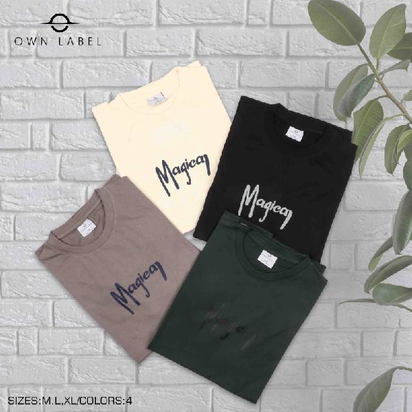 Magican printd Drop Shoulder T Shirt Men