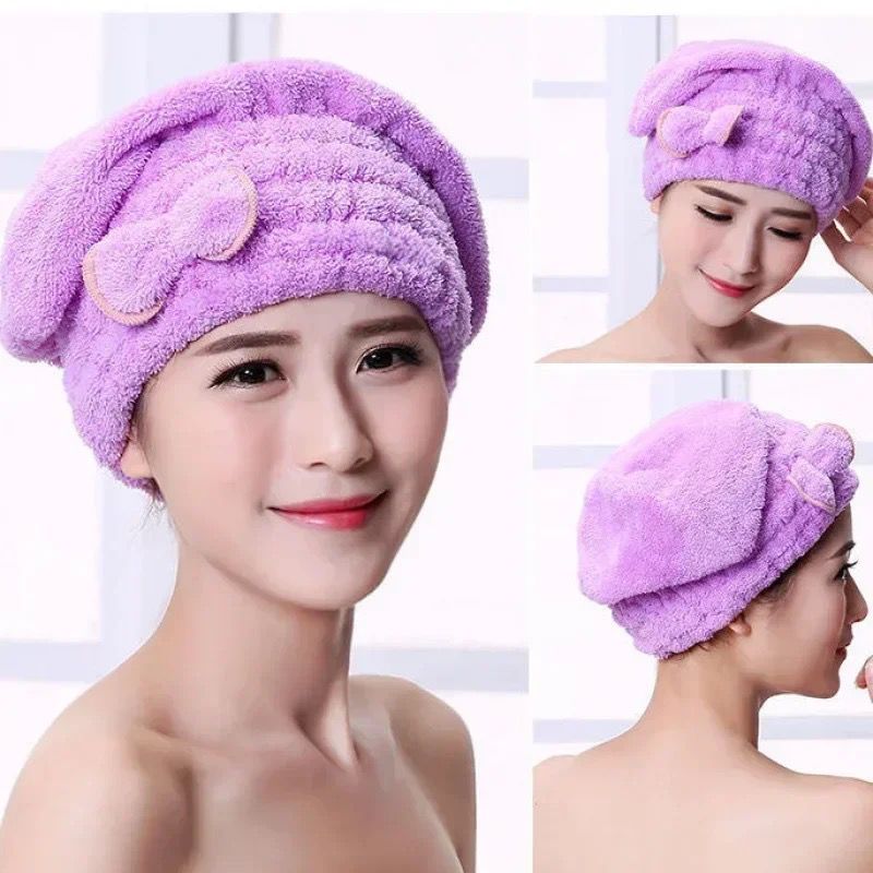 Microfiber High Absorption Leave On Hair Drying Towel