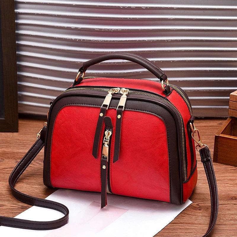 Crossbody Bags For Women PU Leather Ladies Fashion Solid Color Bag Female Shoulder Bag