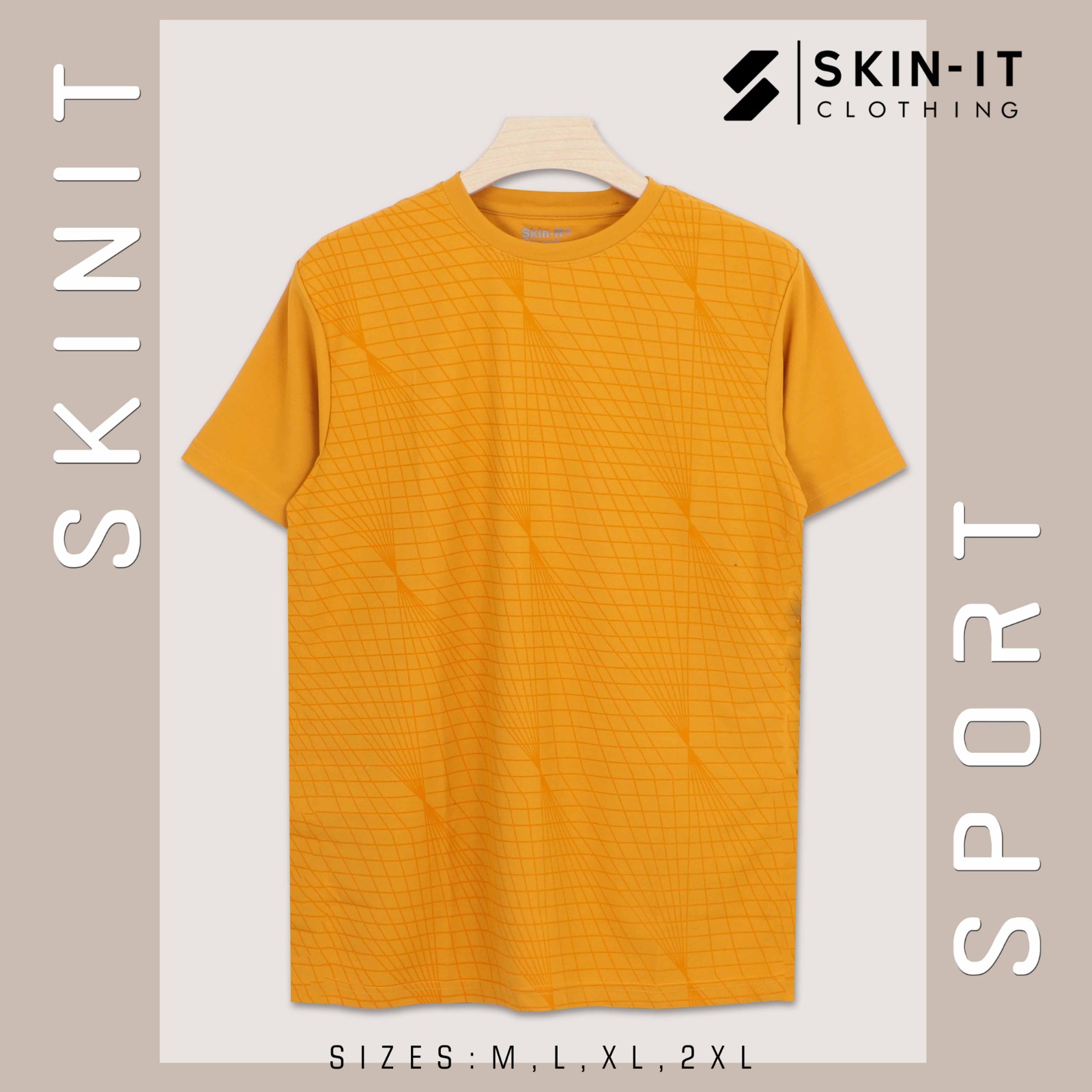 SKIN-IT Men Printed Round Neck Cotton Blend Crew Neck T-Shirt