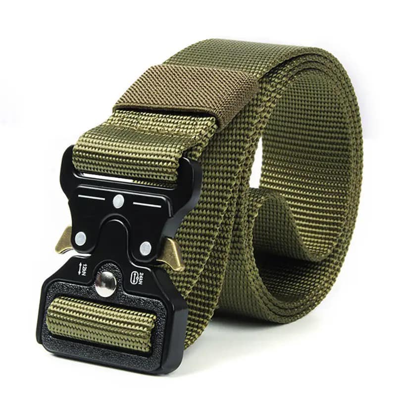 3.8cm Mens Tactical Belt Nylon Outdoor Sports Leisure Fabric Belt