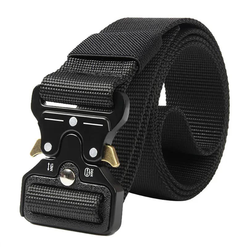 3.8cm Mens Tactical Belt Nylon Outdoor Sports Leisure Fabric Belt