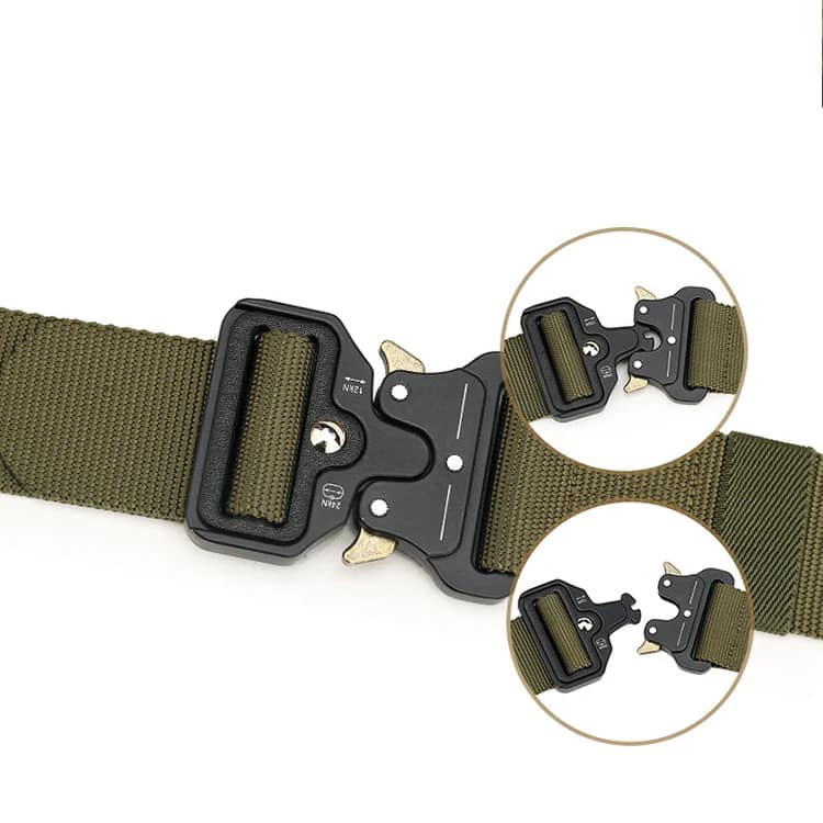 3.8cm Mens Tactical Belt Nylon Outdoor Sports Leisure Fabric Belt