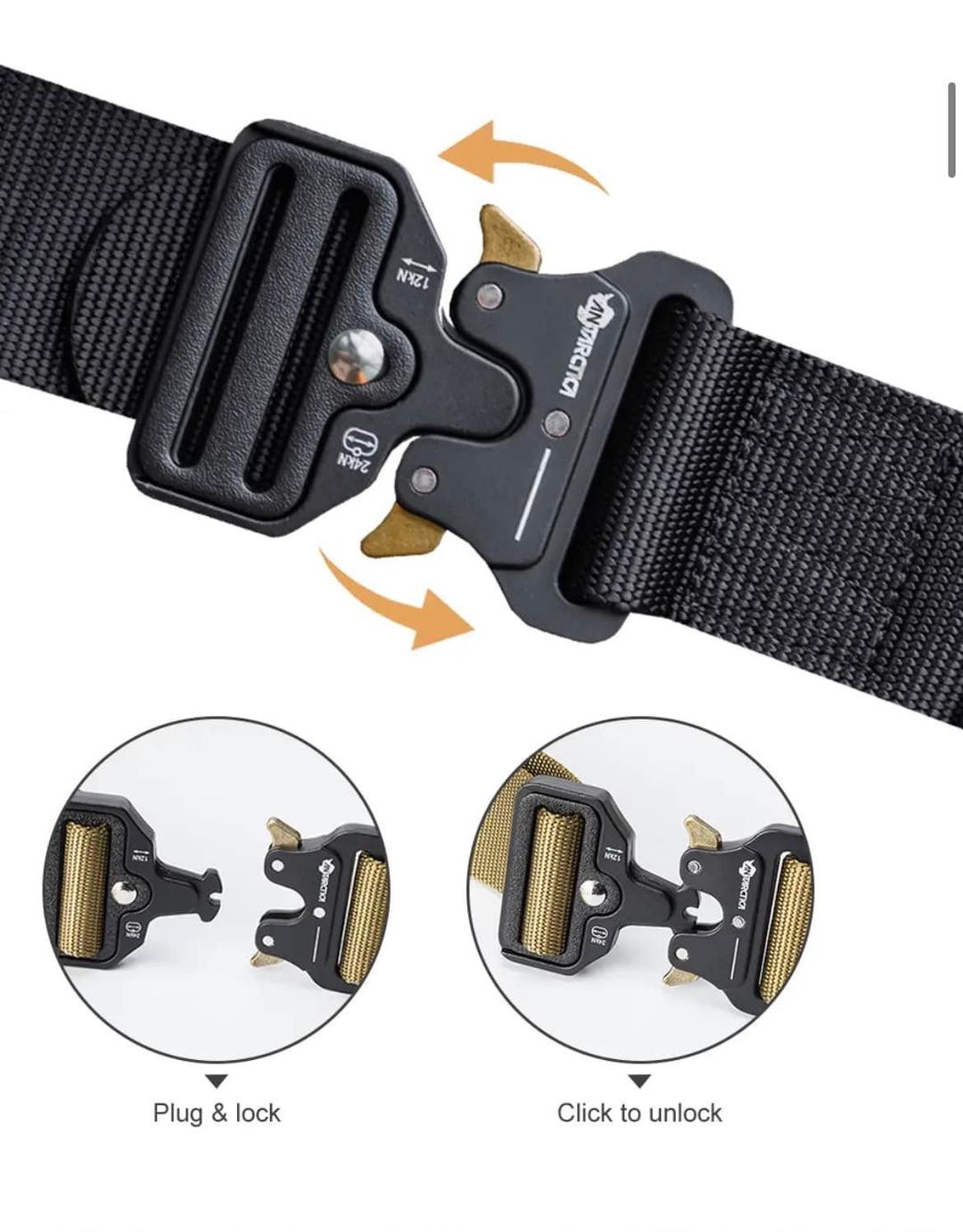 3.8cm Mens Tactical Belt Nylon Outdoor Sports Leisure Fabric Belt