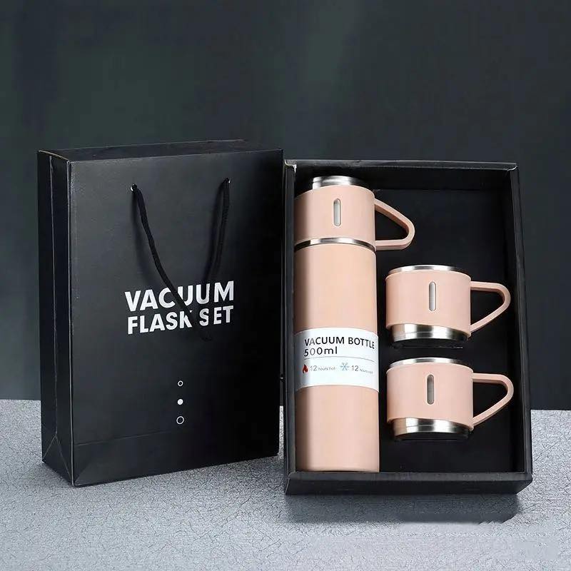 Double Wall Stainless Steel Vacuum Thermos Tumbler Portable Travel Mug Water Tea Infuser Bottle 500ml Hot and Cold