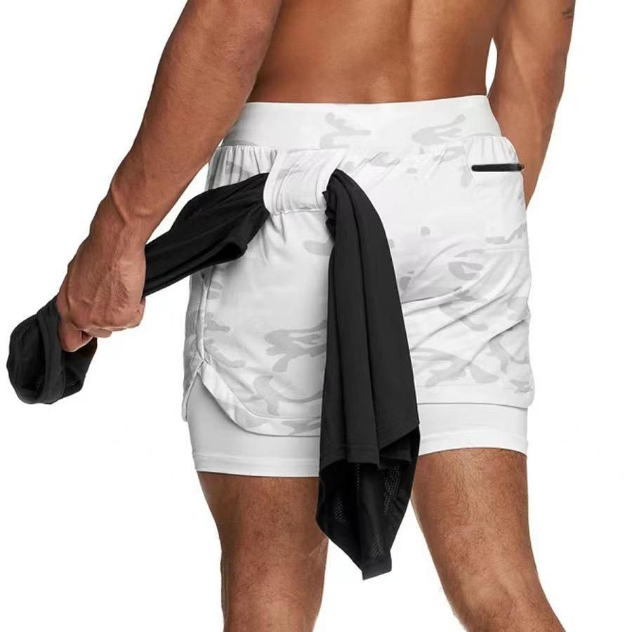 Double Layer Quick Dry Sports Shorts