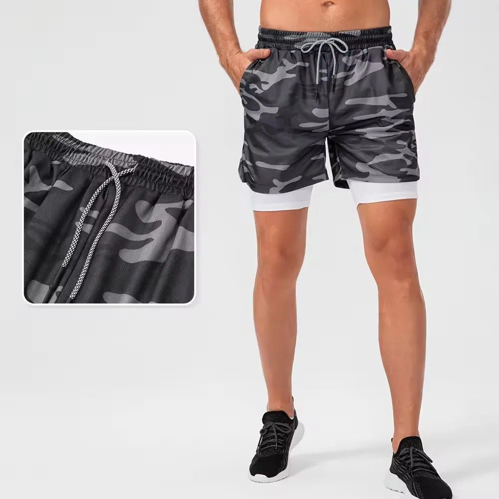 Double Layer Quick Dry Sports Shorts