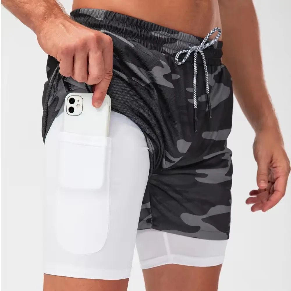 Double Layer Quick Dry Sports Shorts