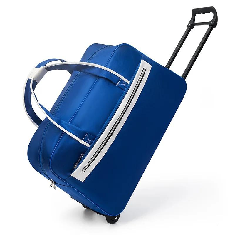 Luggage Bag Travel Duffle Trolley Bag Rolling Suitcase Trolley Women Men Travel Bags With Wheel Carry-On Bag Foldable