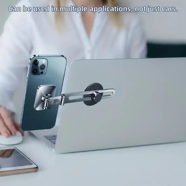 Car Smartphone Holder, Magnet, Super Strong Magnet, 360 Adjustable, Aluminum Alloy Material, Easy Installation