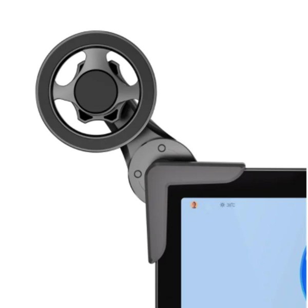 Computer Monitor Extension Bracket Adjustable Magnetic Phone Holder for Laptop Side Mount Clip Car Phone Holder