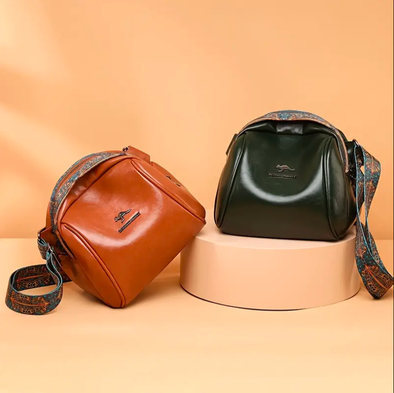 Vintage Crossbody Dome Bag, Retro Bohemian Shoulder Bag, Womens Fashion Handbag