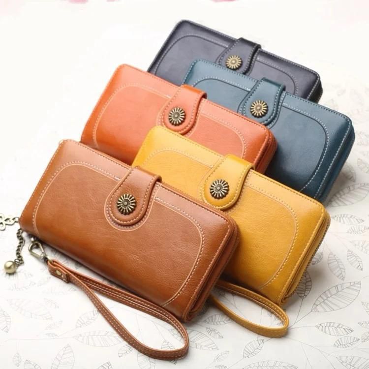 Ladies Long Wallet Vintage with Zipper