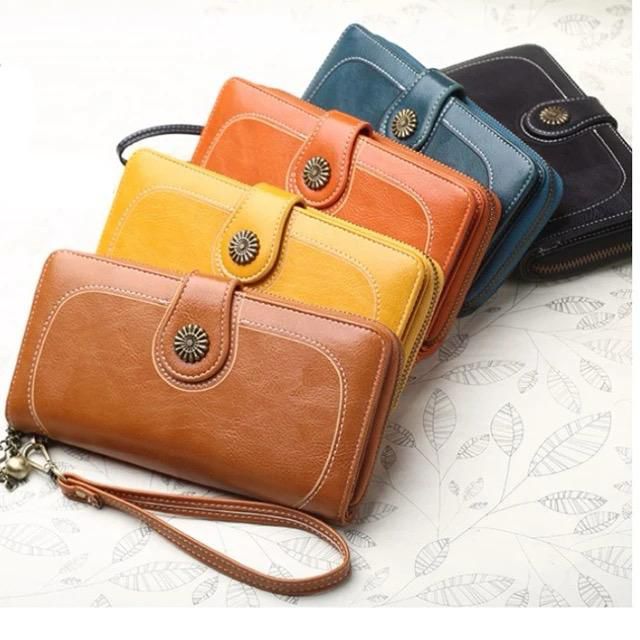 Ladies Long Wallet Vintage with Zipper