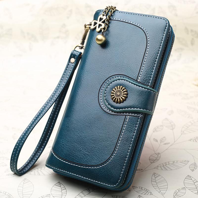 Ladies Long Wallet Vintage with Zipper