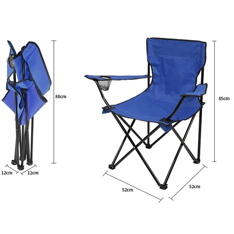 Chiitek Camping Chair Outdoor Lawn Chairs Foldable Portable Fishing Chair