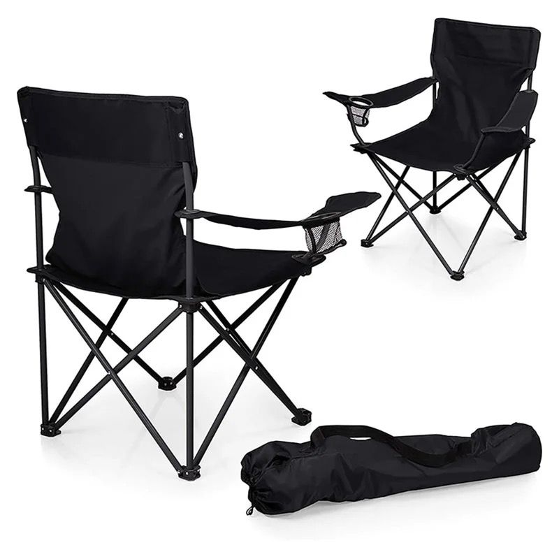 Chiitek Camping Chair Outdoor Lawn Chairs Foldable Portable Fishing Chair
