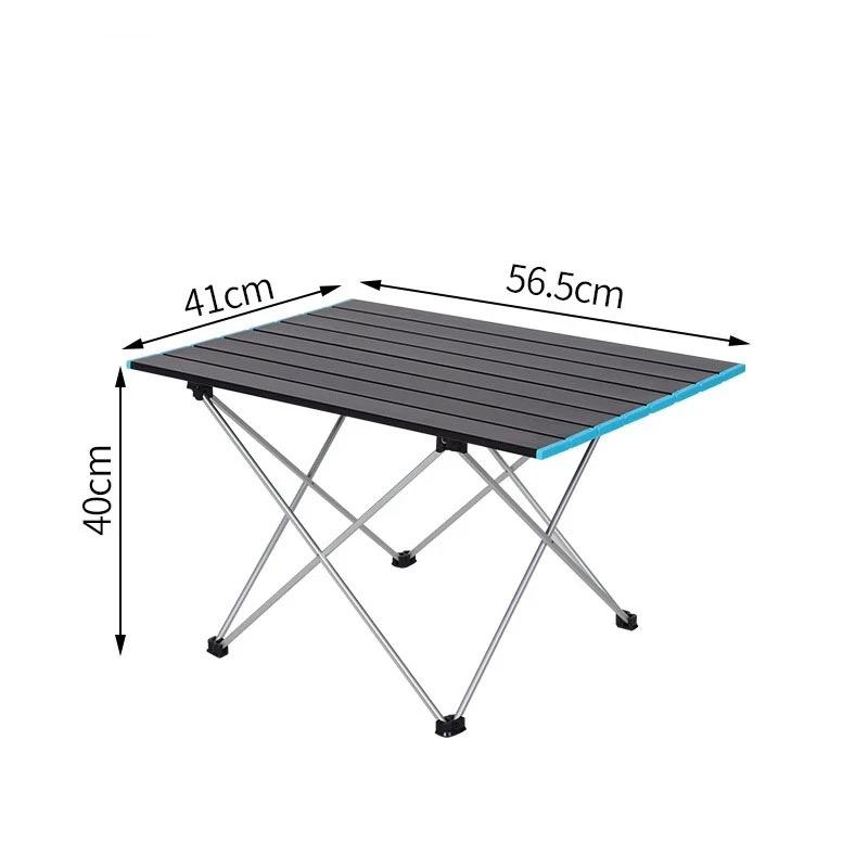 Camping Table, Picnic Desk, Foldable Come with Storage Bag for Place Barbecue Supplies Placing Food BBQ Camping 40X41X56.5