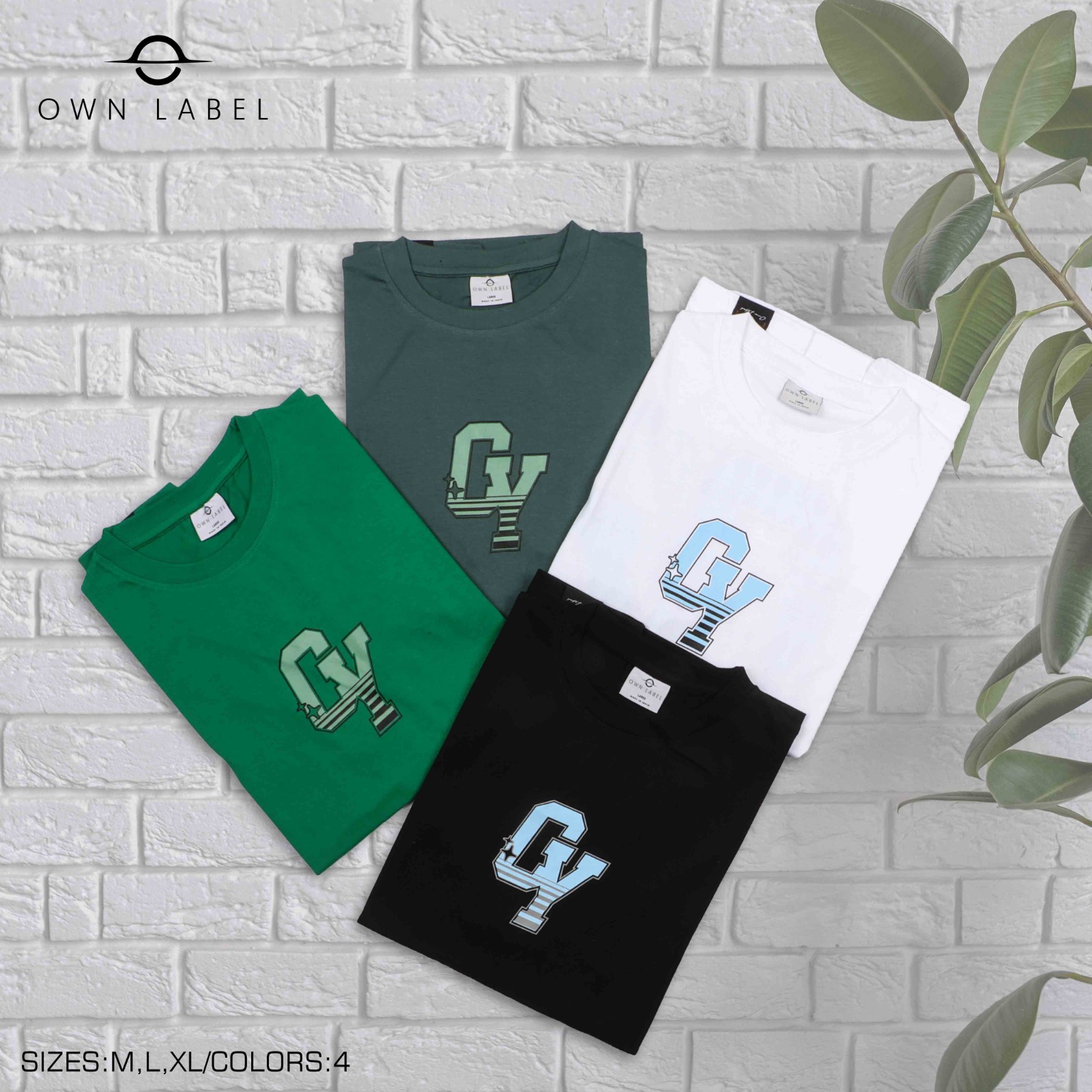Mens Sticker Printed T-Shirt