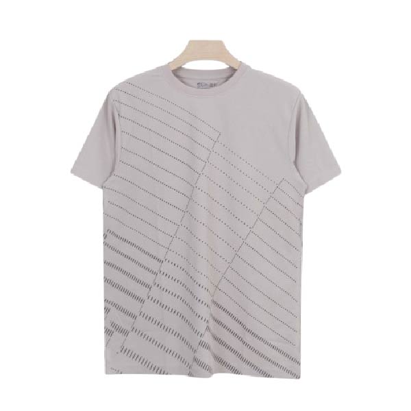 SKIN-IT Men Printed Round Neck Cotton Blend Crew Neck T-Shirt