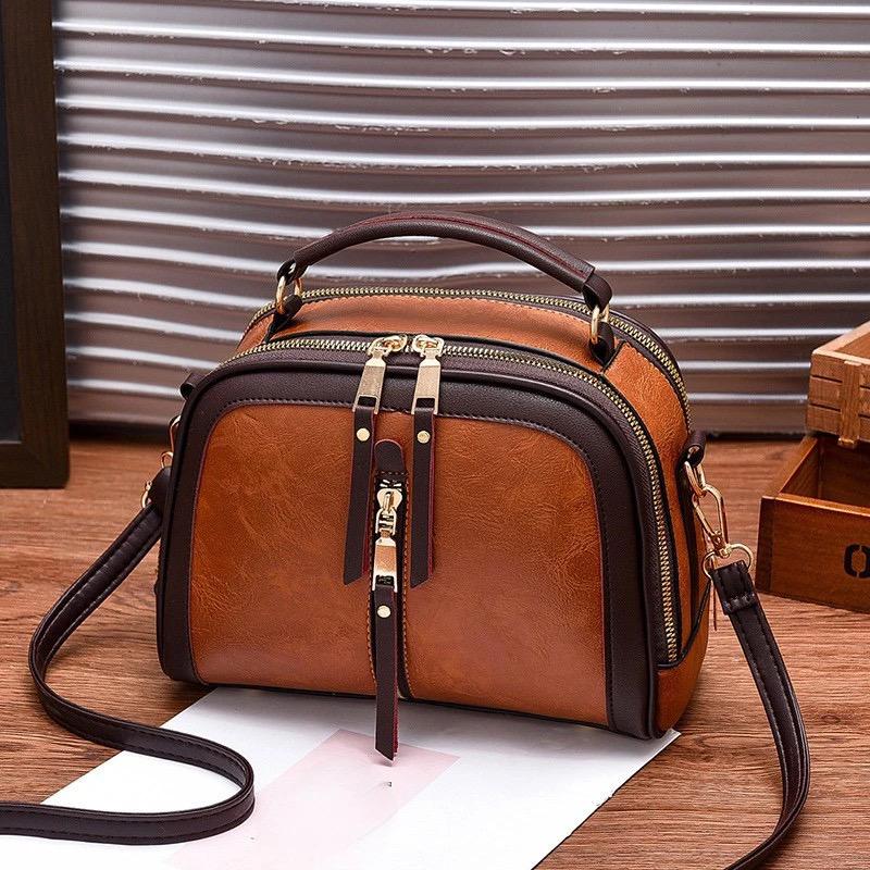 Crossbody Bags For Women PU Leather Ladies Fashion Solid Color Bag Female Shoulder Bag