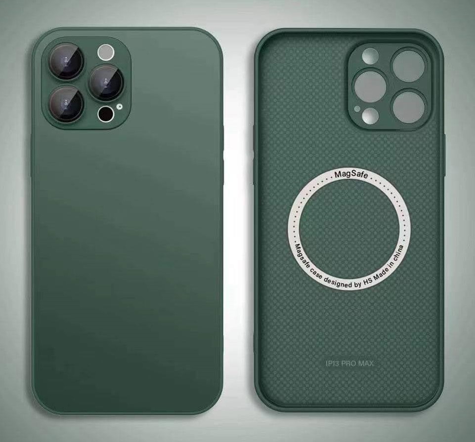 AG Glass Matte Magsafe Case Green - Iphone