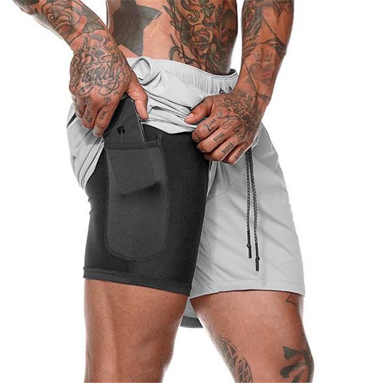 Double Layer Quick Dry Sports Shorts